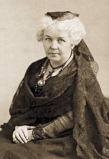 Headshot of Elizabeth Cady Stanton